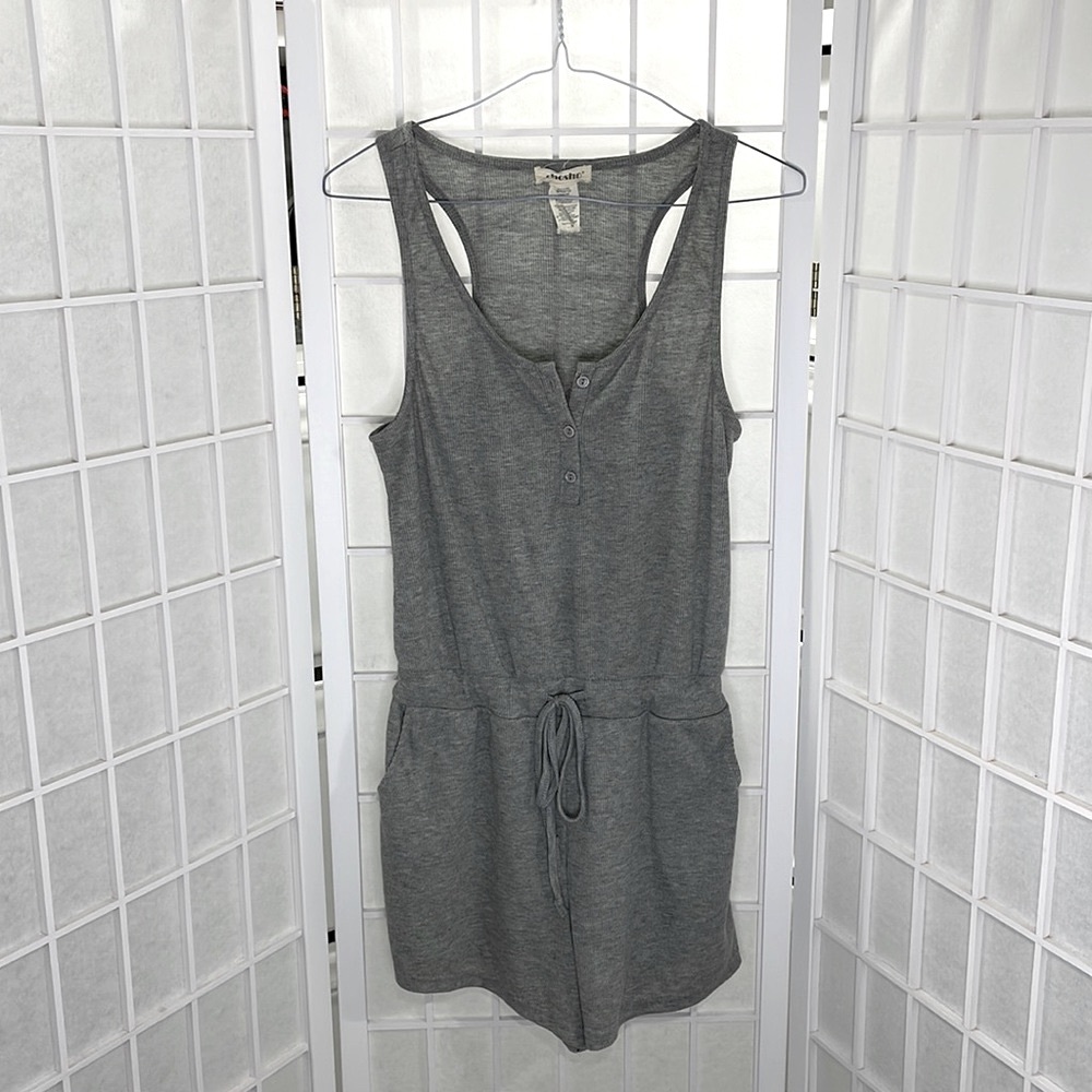 Fashion Nova Grey Romper